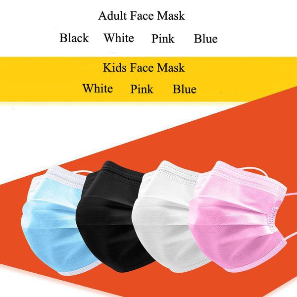 fashion chilidren layer kids facemask masks 3 colorful black mask disposable lhbp dust non-woven cover face rfura
fashion chilidren layer kids facemask masks 3 colorful black mask disposable lhbp dust non-woven cover face rfura