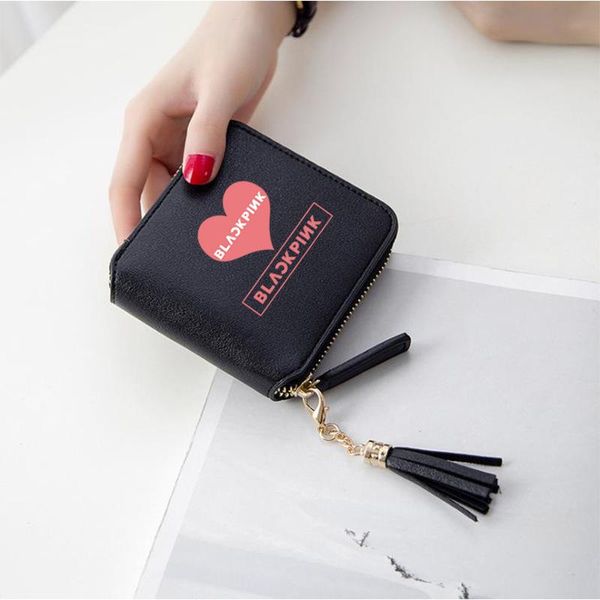 kpop groups blackpinks wallet tassel zipper purse jisoo jennie lisa rosé lovely coin small change bag cute handbag, Red;black
kpop groups blackpinks wallet tassel zipper purse jisoo jennie lisa rosé lovely coin small change bag cute handbag, Red;black
