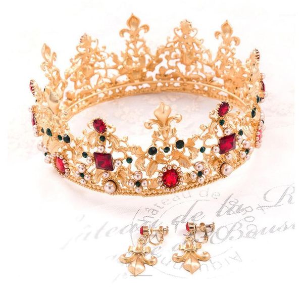 red blue crystal baroque women crowns with ear clip gold metal headband vintage green pageant party headpiece wedding tiaras1, Golden;silver
red blue crystal baroque women crowns with ear clip gold metal headband vintage green pageant party headpiece wedding tiaras1, Golden;silver