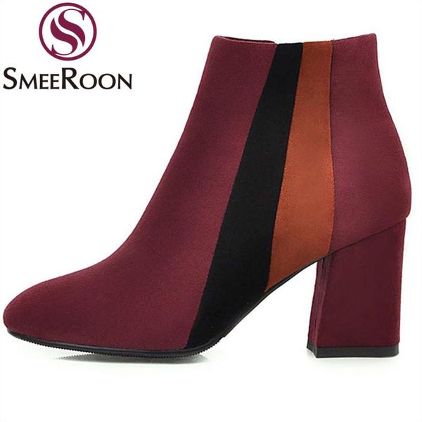 boots smeeroon big size 34-43 ankle for women thick high heels zipper ladies shoes autumn winter female, Black
boots smeeroon big size 34-43 ankle for women thick high heels zipper ladies shoes autumn winter female, Black