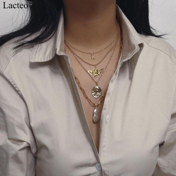 lacteo vintage carved coin virgin mary angle pendant necklace for women fashion multi layered imitation pearl choker necklace, Silver
lacteo vintage carved coin virgin mary angle pendant necklace for women fashion multi layered imitation pearl choker necklace, Silver