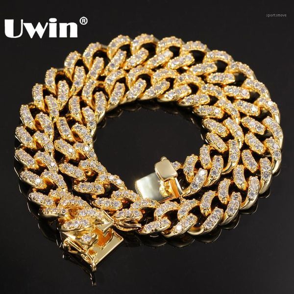 chains uwin micro pave white cubic zirconia choker necklaces 12mm fashion hiphop cuban link chain jewelry men women drop 1, Silver
chains uwin micro pave white cubic zirconia choker necklaces 12mm fashion hiphop cuban link chain jewelry men women drop 1, Silver