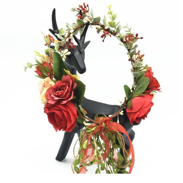 big rose flower crown bride wedding party hair accessories girl flower wreath headband floral garlands women headdress o qylcxx
big rose flower crown bride wedding party hair accessories girl flower wreath headband floral garlands women headdress o qylcxx