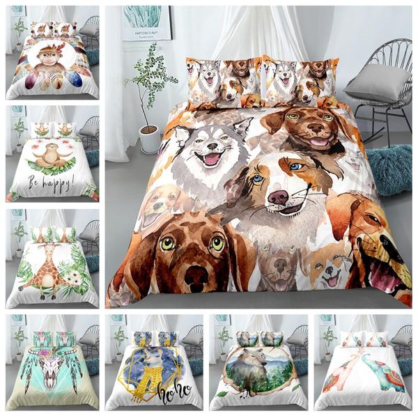 3d cartoon animals bedding sets puppy monkey dogs duvet quilt cover with pillowcase 2/3pcs bed set home textile
3d cartoon animals bedding sets puppy monkey dogs duvet quilt cover with pillowcase 2/3pcs bed set home textile