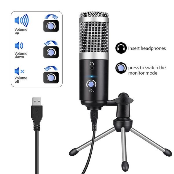 condenser microphone computer usb port studio microphone for pc professional card sound vocals voice karaoke youtube recording
condenser microphone computer usb port studio microphone for pc professional card sound vocals voice karaoke youtube recording