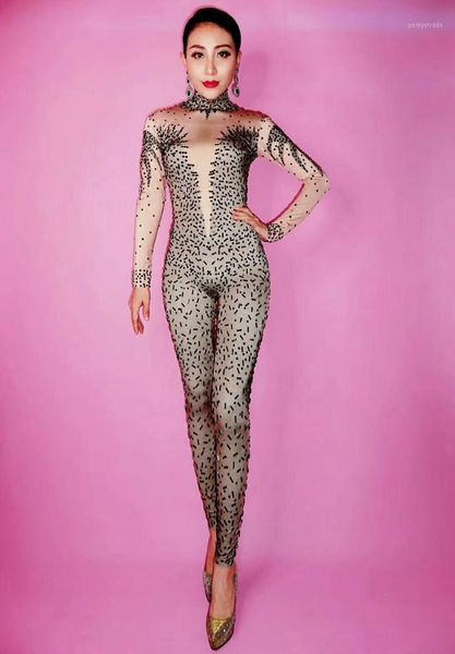 stage wear spandex printed stretch jumpsuit black rhinestones one piece bodysuit costume outfit singer dancer performance rompers1, Black;red
stage wear spandex printed stretch jumpsuit black rhinestones one piece bodysuit costume outfit singer dancer performance rompers1, Black;red