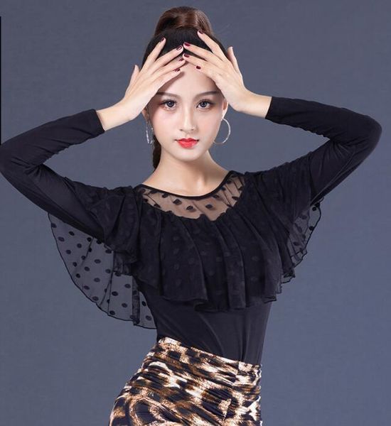 stage wear 2021 dance clothes women latin salsa rumba chacha jacket performance practice costume yr0908, Black;red
stage wear 2021 dance clothes women latin salsa rumba chacha jacket performance practice costume yr0908, Black;red
