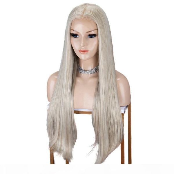 natural blonde long straight synthetic lace front wigs for women heat resistant fiber hair middle part glueless soft wig, Black
natural blonde long straight synthetic lace front wigs for women heat resistant fiber hair middle part glueless soft wig, Black