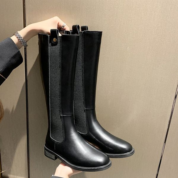 female 2020 elegant winter upper thigh long flat warm square foot toe boots low heels riding boot party shoes tjoc, Black
female 2020 elegant winter upper thigh long flat warm square foot toe boots low heels riding boot party shoes tjoc, Black
