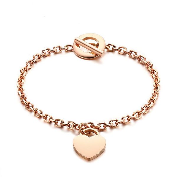 niche design bracelet titanium steel peach heart small accessories, Golden;silver
niche design bracelet titanium steel peach heart small accessories, Golden;silver