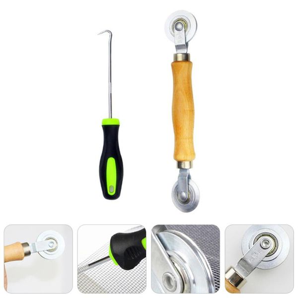 2pcs mesh screen window door installation tool screen spline roller tools