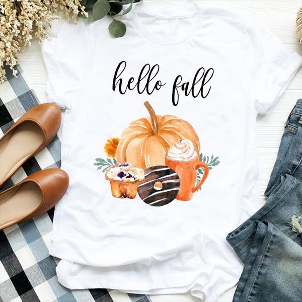women lady coffee cookie pumpkin floral thanksgiving fall halloween tshirt shirt clothes graphic female t tee womens t shirt, White
women lady coffee cookie pumpkin floral thanksgiving fall halloween tshirt shirt clothes graphic female t tee womens t shirt, White