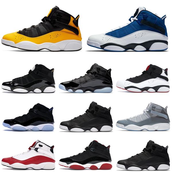 6 rings men outdoor shoes six taxi bred black ice cool grey concord mens trainers sports sneakers 7-13
6 rings men outdoor shoes six taxi bred black ice cool grey concord mens trainers sports sneakers 7-13