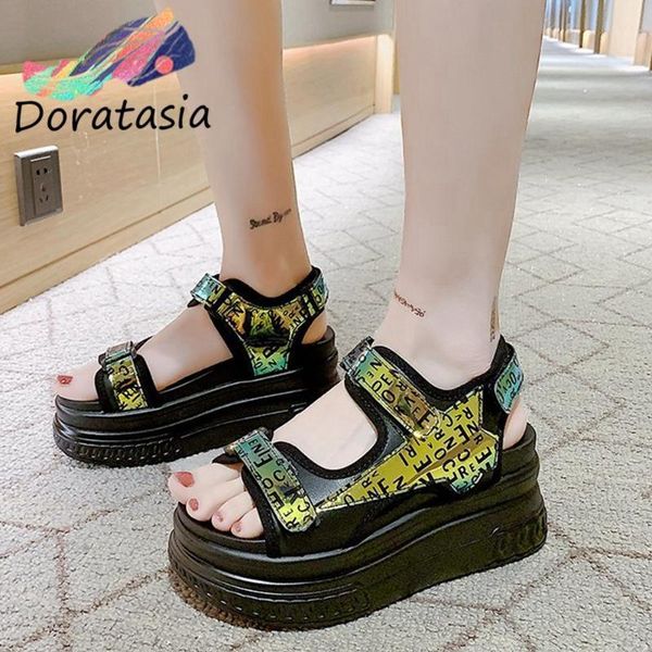 sandals doratasia leisure women open toe platform chunky hook loop shoes fashion punk summer sandals1, Black
sandals doratasia leisure women open toe platform chunky hook loop shoes fashion punk summer sandals1, Black