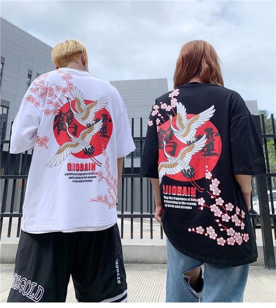 dropship2021 summer japanese style crane crane sakura short sleeve t-shirt men's hip hop casual oversized cotton tee ms. top, White;black
dropship2021 summer japanese style crane crane sakura short sleeve t-shirt men's hip hop casual oversized cotton tee ms. top, White;black