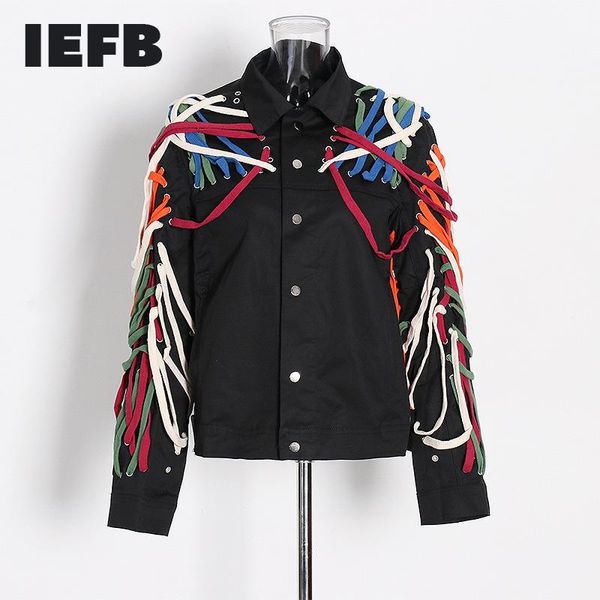 iefb strings black jackets for men drawstring deisn 2020 new autumn streetwear bandage coat slim fit design, Black;brown
iefb strings black jackets for men drawstring deisn 2020 new autumn streetwear bandage coat slim fit design, Black;brown
