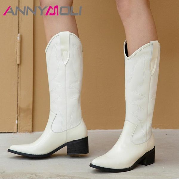 annymoli wome western boorts настоящая кожа густые каблуки длинные сапоги обувь заостренный носок на высоком каблуке мода колена высокие сап, Black
annymoli wome western boorts настоящая кожа густые каблуки длинные сапоги обувь заостренный носок на высоком каблуке мода колена высокие сап, Black