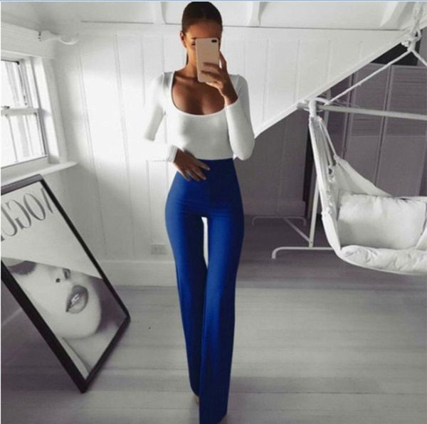 women pants plain palazzo wide leg high waist office lady skinny solid casual flared trousers long loose ol work, Black;white
women pants plain palazzo wide leg high waist office lady skinny solid casual flared trousers long loose ol work, Black;white