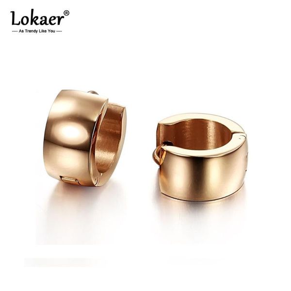 hoop & huggie lokaer 7mm width glossy stainless steel earrings jewelry for women girls rose gold anniversary pendientes e17105, Golden;silver
hoop & huggie lokaer 7mm width glossy stainless steel earrings jewelry for women girls rose gold anniversary pendientes e17105, Golden;silver