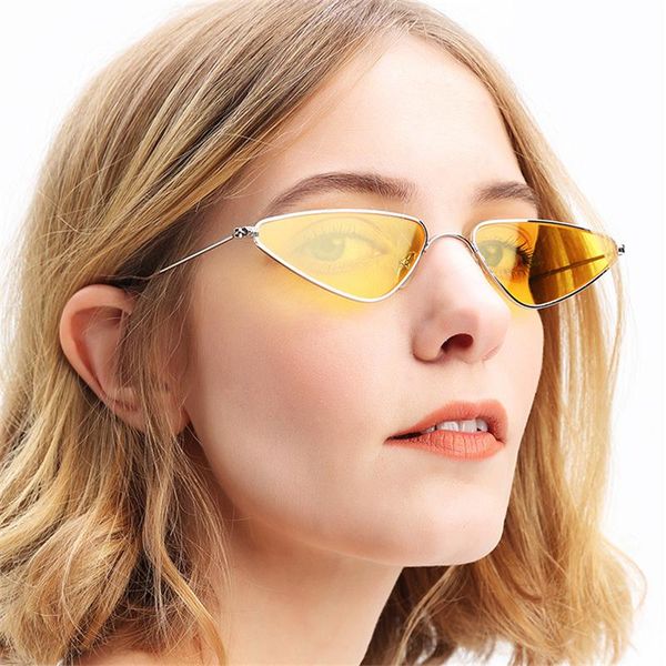 sunglasses luxury cat eye women cool brand female sun glasses vintage metal frame mirror ladies shades trending triangle eyewear, White;black
sunglasses luxury cat eye women cool brand female sun glasses vintage metal frame mirror ladies shades trending triangle eyewear, White;black
