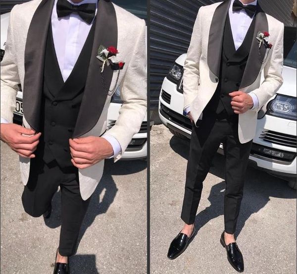 men's suits & blazers 2021 beach wedding tuxedos 3d floral pattern mens groom notched lapel slim fit prom party blazer (jacket+vest+pan, White;black
men's suits & blazers 2021 beach wedding tuxedos 3d floral pattern mens groom notched lapel slim fit prom party blazer (jacket+vest+pan, White;black