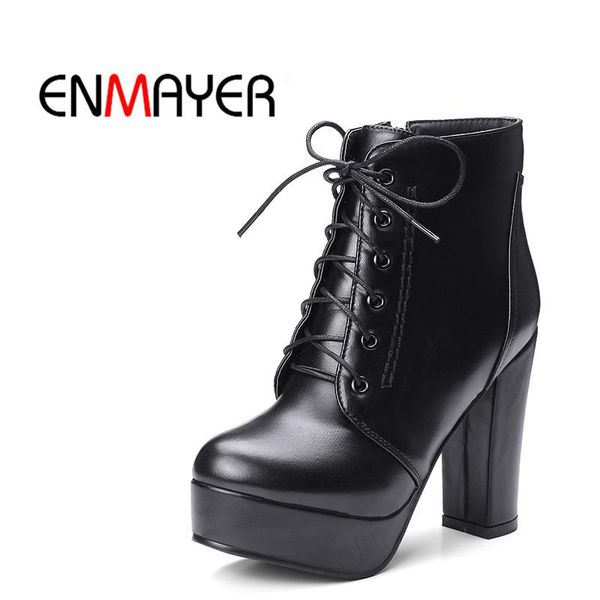 boots enmayer lace up 2021 est fashion round toe casual shoes woman platform black pink buckle strap
boots enmayer lace up 2021 est fashion round toe casual shoes woman platform black pink buckle strap