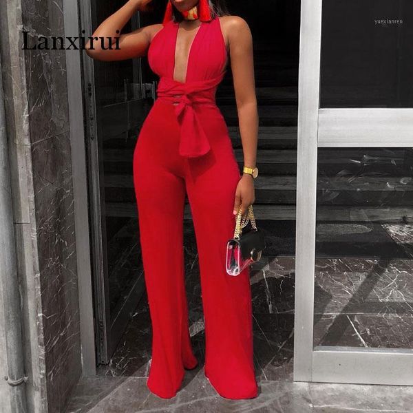 new arrival fashion women clothing v neck multi-way jumpsuits female lace up bandage sleeveless wide leg autumn playsuits1, Black;white
new arrival fashion women clothing v neck multi-way jumpsuits female lace up bandage sleeveless wide leg autumn playsuits1, Black;white