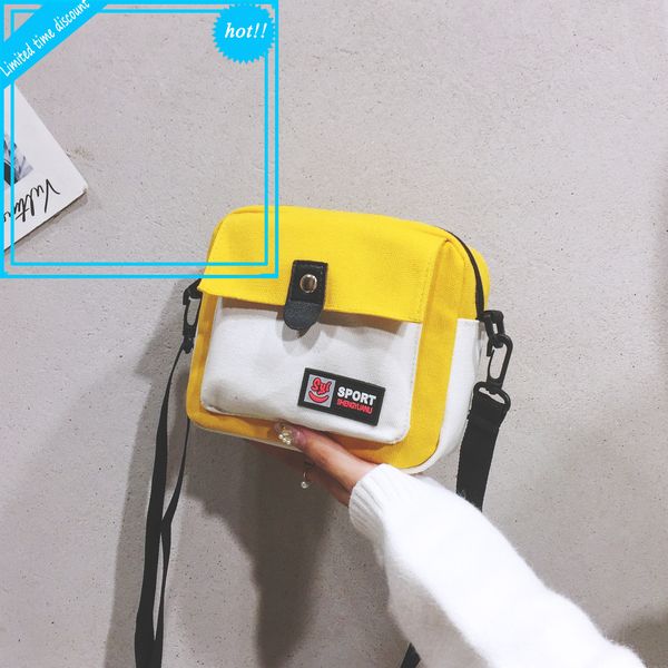 one shoulder cross bag, female niche design, 2020 new versatile student's canvas satchel
one shoulder cross bag, female niche design, 2020 new versatile student's canvas satchel