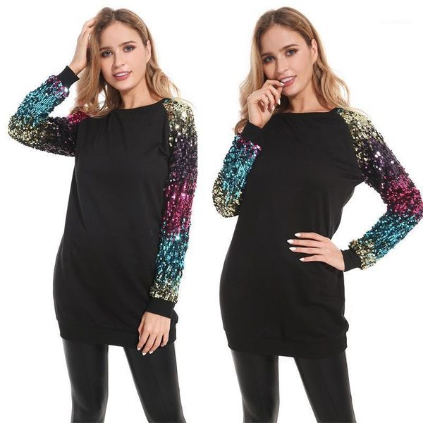 women's hoodies & sweatshirts streetwear woman sequined bling tee long sleeve female sweatshirt spring autumn hoodies1, Black
women's hoodies & sweatshirts streetwear woman sequined bling tee long sleeve female sweatshirt spring autumn hoodies1, Black
