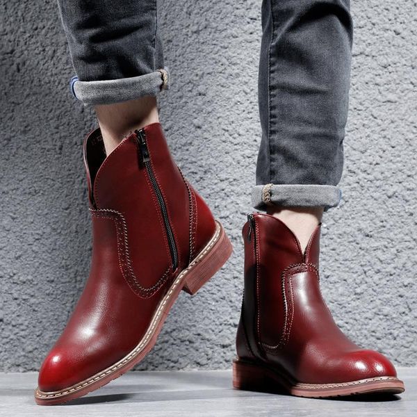 new arrival men casual boot zipper design shoes warm business ankle boots high-cut men casual shoes1, Black
new arrival men casual boot zipper design shoes warm business ankle boots high-cut men casual shoes1, Black