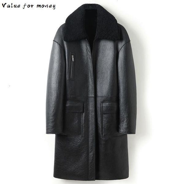 shearling sheep genuine leather jacket men winter real fur coat sheepskin leather coats double-sided wear 8408 kj3633, Black
shearling sheep genuine leather jacket men winter real fur coat sheepskin leather coats double-sided wear 8408 kj3633, Black