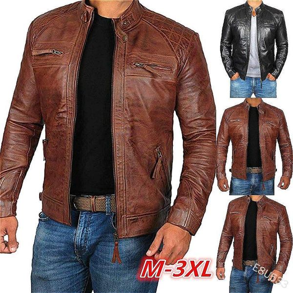 lugentolo faux leather jacket men fall fashion plus size stand-up collar punk motorcycle leather jacket1, Black
lugentolo faux leather jacket men fall fashion plus size stand-up collar punk motorcycle leather jacket1, Black