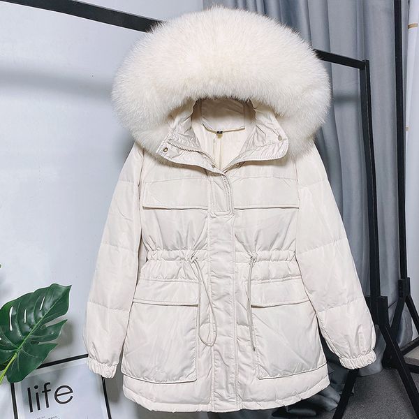 fox-skin collar real 90% white duck down long winter jacket puffer female snow outwear uvis, Black
fox-skin collar real 90% white duck down long winter jacket puffer female snow outwear uvis, Black
