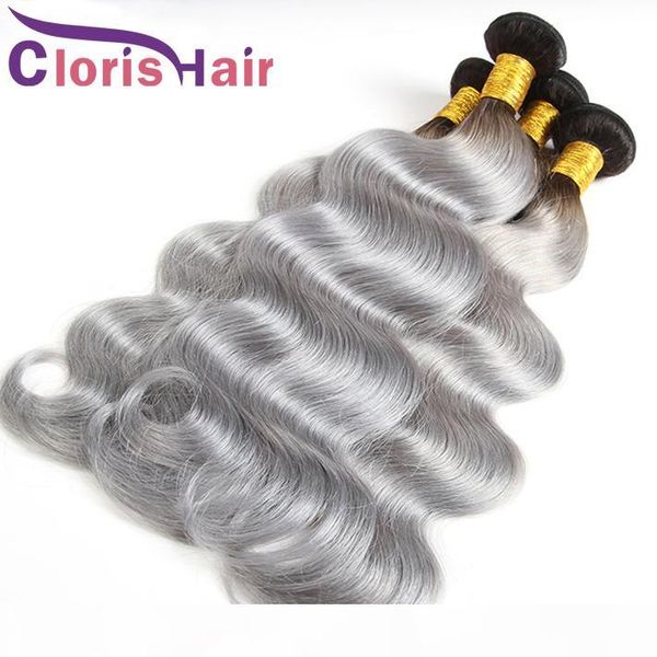 highlight 1b grey peruvian virgin body wave ombre hair bundles two tone gray colored human hair extensions wavy ombre weaves, Black
highlight 1b grey peruvian virgin body wave ombre hair bundles two tone gray colored human hair extensions wavy ombre weaves, Black