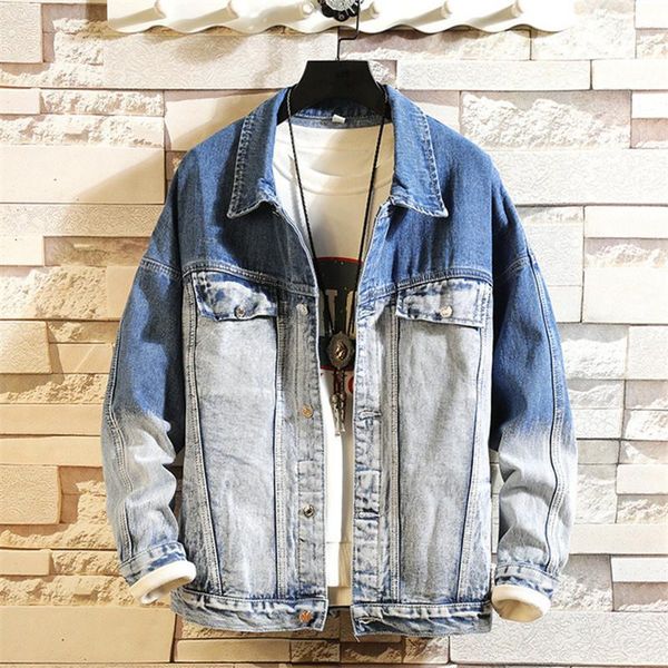 men's jackets denim jacket men fashion loose washed gradient casual man streetwear hip hop bomber 2021 spring autumn coat1, Black;brown
men's jackets denim jacket men fashion loose washed gradient casual man streetwear hip hop bomber 2021 spring autumn coat1, Black;brown