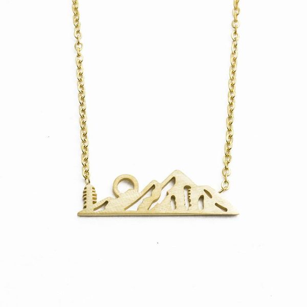 pendant necklaces sunrise and sunset snow mountain necklace women fashion jewelry geometric stainless steel collares friend gifts, Silver
pendant necklaces sunrise and sunset snow mountain necklace women fashion jewelry geometric stainless steel collares friend gifts, Silver