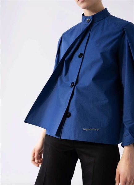 french personality niche digner lem20 spring new round neck dark button silhouette shirt tricolor, White
french personality niche digner lem20 spring new round neck dark button silhouette shirt tricolor, White