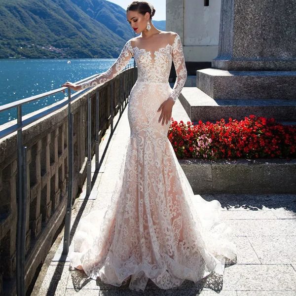 2021 new luxury wedding dressed in sleeve dress mermaid night see through kxmn, White
2021 new luxury wedding dressed in sleeve dress mermaid night see through kxmn, White