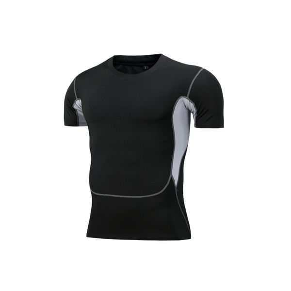 pro high elastic fitness suit quick dry tight short sleeve men's running sportswear mesh t-shirt basketball training compression suit, Gray
pro high elastic fitness suit quick dry tight short sleeve men's running sportswear mesh t-shirt basketball training compression suit, Gray