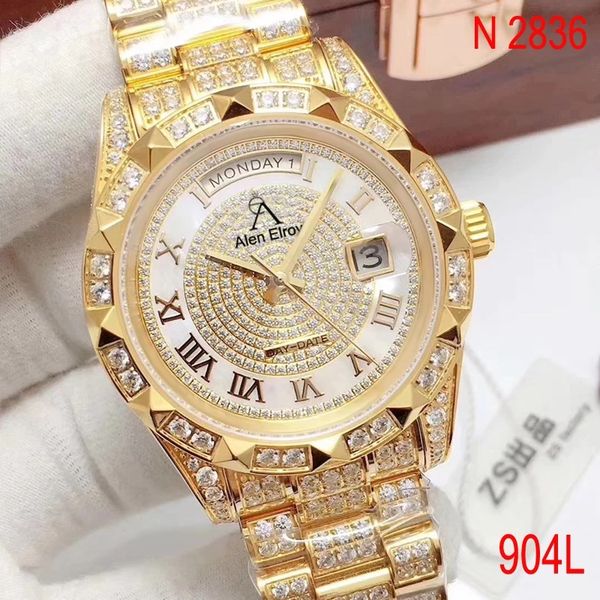 iced out watch 18k gold diamonds bezel sapphire glass automatic eta n2836 movement, Slivery;brown
iced out watch 18k gold diamonds bezel sapphire glass automatic eta n2836 movement, Slivery;brown