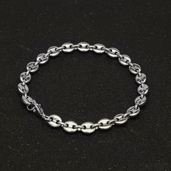 hip hop men's stainless steel bracelet punk wind coffee bean bracelet women fashion bracelet chain wmttpz, Black
hip hop men's stainless steel bracelet punk wind coffee bean bracelet women fashion bracelet chain wmttpz, Black