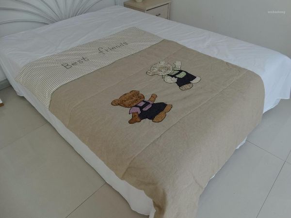 comforters & sets child kid quilt summer spring autumn lovely bear applique 100% cotton fabric 112cm 155cm1
comforters & sets child kid quilt summer spring autumn lovely bear applique 100% cotton fabric 112cm 155cm1