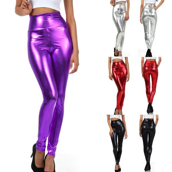 fashion women shiny liquid pants metallic high waist stretch leggings party pencil pants slim leather pants ladies club wear, Black;white
fashion women shiny liquid pants metallic high waist stretch leggings party pencil pants slim leather pants ladies club wear, Black;white
