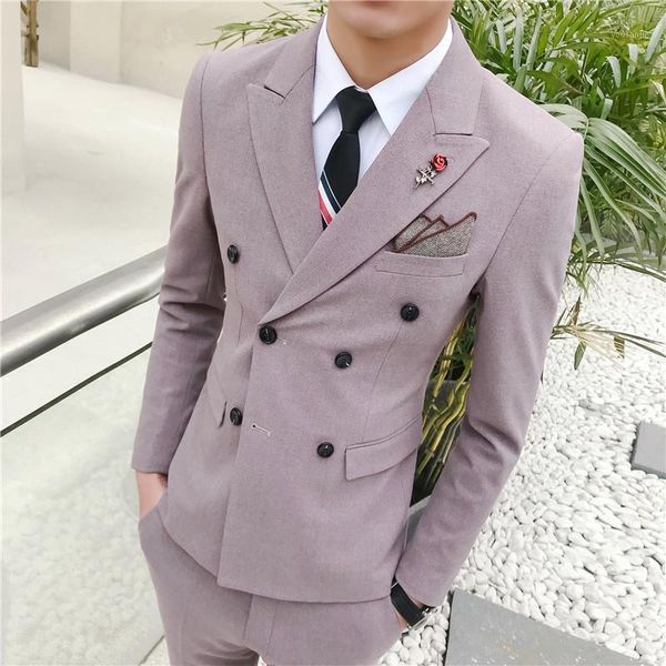 men double breasted wedding suit shawl lapel slim fit suits groomsmen wedding suits for men bridegroom 2 pcs jacket+pants1, White;black
men double breasted wedding suit shawl lapel slim fit suits groomsmen wedding suits for men bridegroom 2 pcs jacket+pants1, White;black