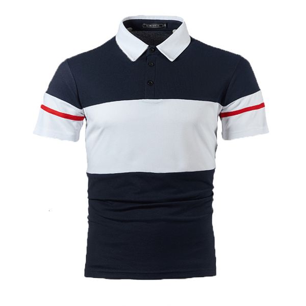 2020 summer fashion two color splicing ribbon design casual men's short sleeve polo shirt, White;black
2020 summer fashion two color splicing ribbon design casual men's short sleeve polo shirt, White;black