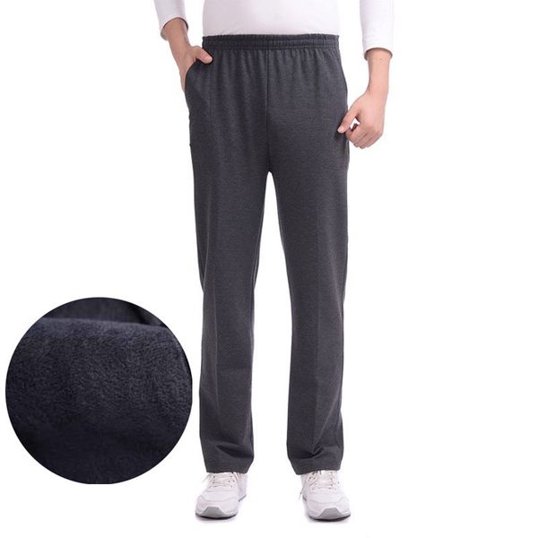 winter casual male jogger down warm sweatpants training bottoms plus velvet threading sports pants in a straight line, Black
winter casual male jogger down warm sweatpants training bottoms plus velvet threading sports pants in a straight line, Black