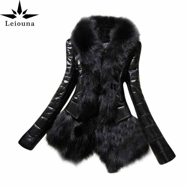 leiouna slim casual plus size 3xl casual 2020 women winter fashion faux leather coat female party faux fur collar outwear, Black
leiouna slim casual plus size 3xl casual 2020 women winter fashion faux leather coat female party faux fur collar outwear, Black