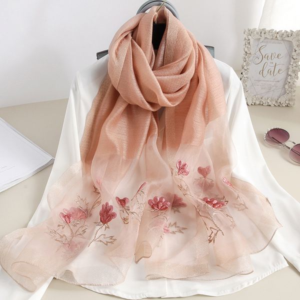 summer fine light woman's wool long female shawl sunscreen bandana embroidered floral mori pretty girl scarf soft stoles, Blue;gray
summer fine light woman's wool long female shawl sunscreen bandana embroidered floral mori pretty girl scarf soft stoles, Blue;gray