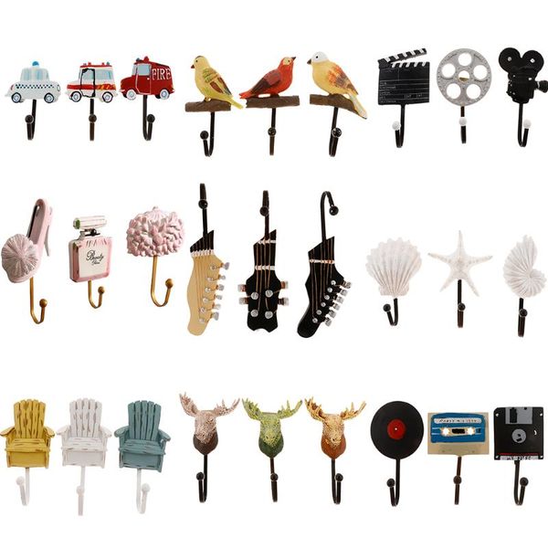 hooks & rails 3 pcs/set decorative coat hook resin wall mounted tape hangers for clothes key scarf home kitchen bathroom use
hooks & rails 3 pcs/set decorative coat hook resin wall mounted tape hangers for clothes key scarf home kitchen bathroom use