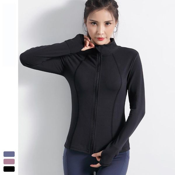 women yoga cardigan jacket sports wear ladies stretch zipper outdoor running fitness sweater stand collar long sleeve female, White;red
women yoga cardigan jacket sports wear ladies stretch zipper outdoor running fitness sweater stand collar long sleeve female, White;red